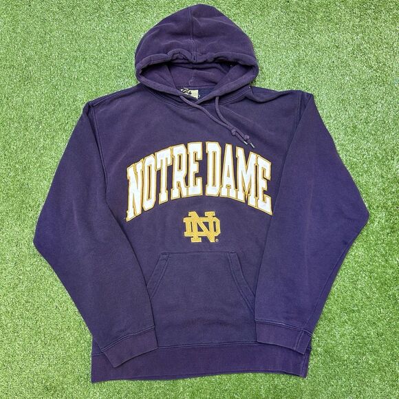 VTG Notre Dame Reebok Hoodie Adult Medium Pullover Heisman Collection - Picture 1 of 7